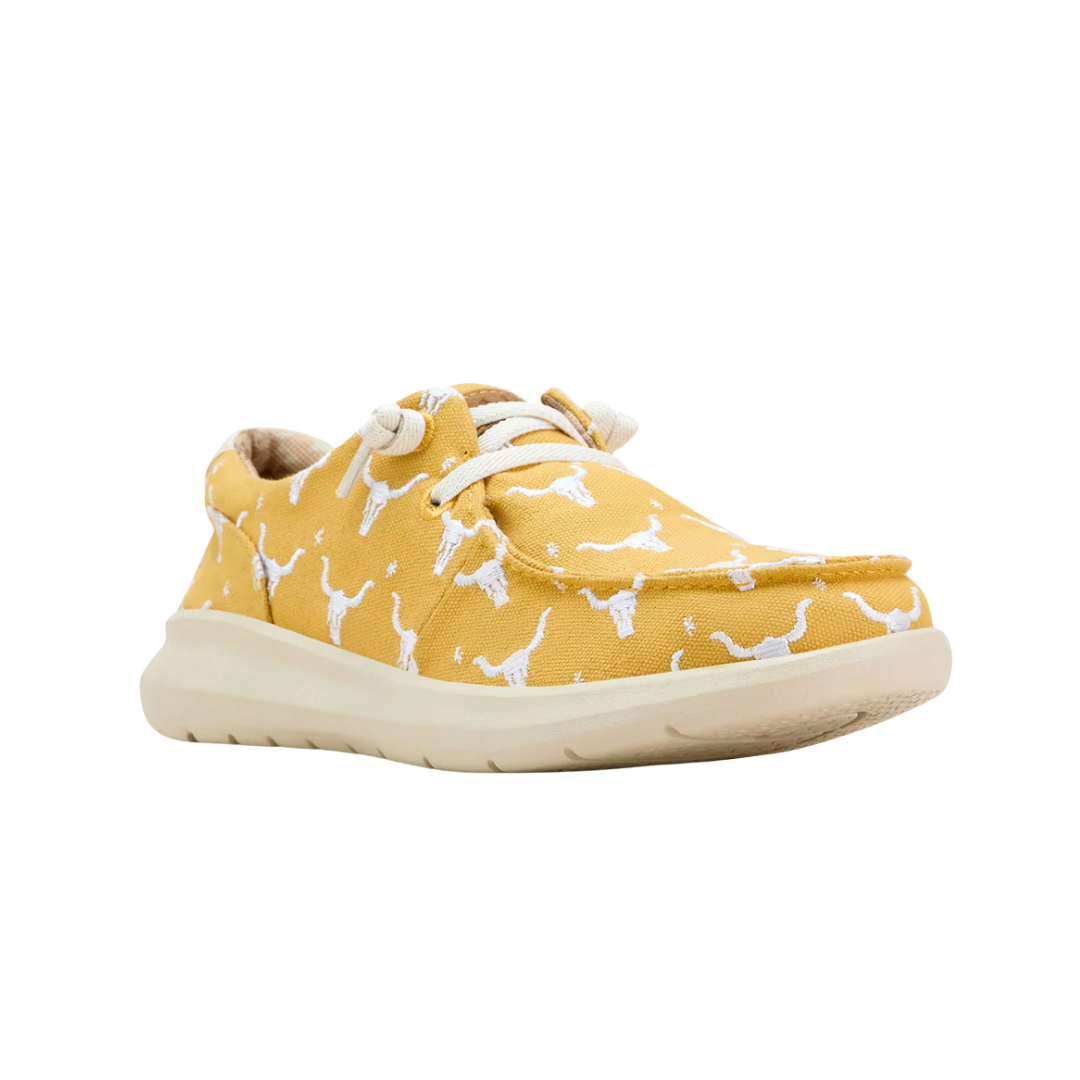 Ariat Women's Hilo Doodle Mustard Steer Heads Shoes