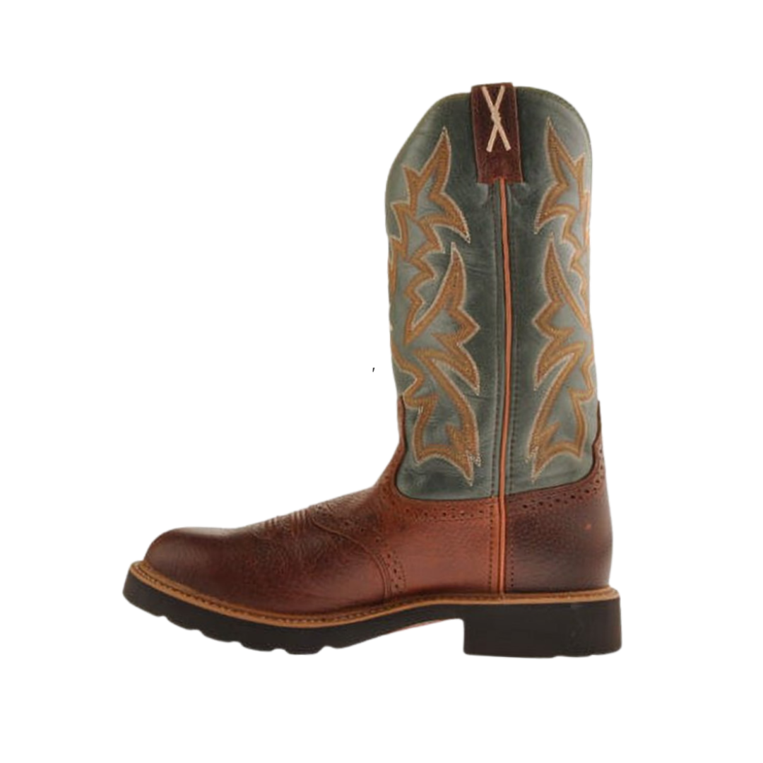 Twisted X Men's Cowboy Work Light Brown Boots