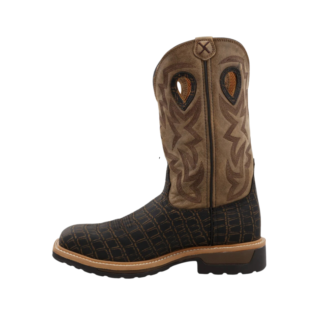 Twisted X Men's Alloy Toe Lite Work Black Boots