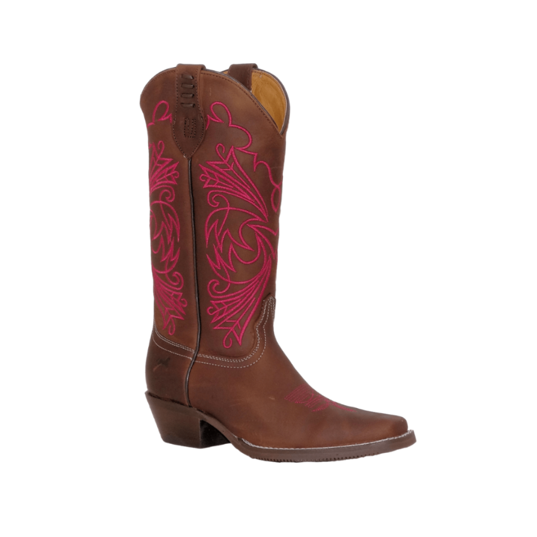 International M Women's Embroidered Brown Boots
