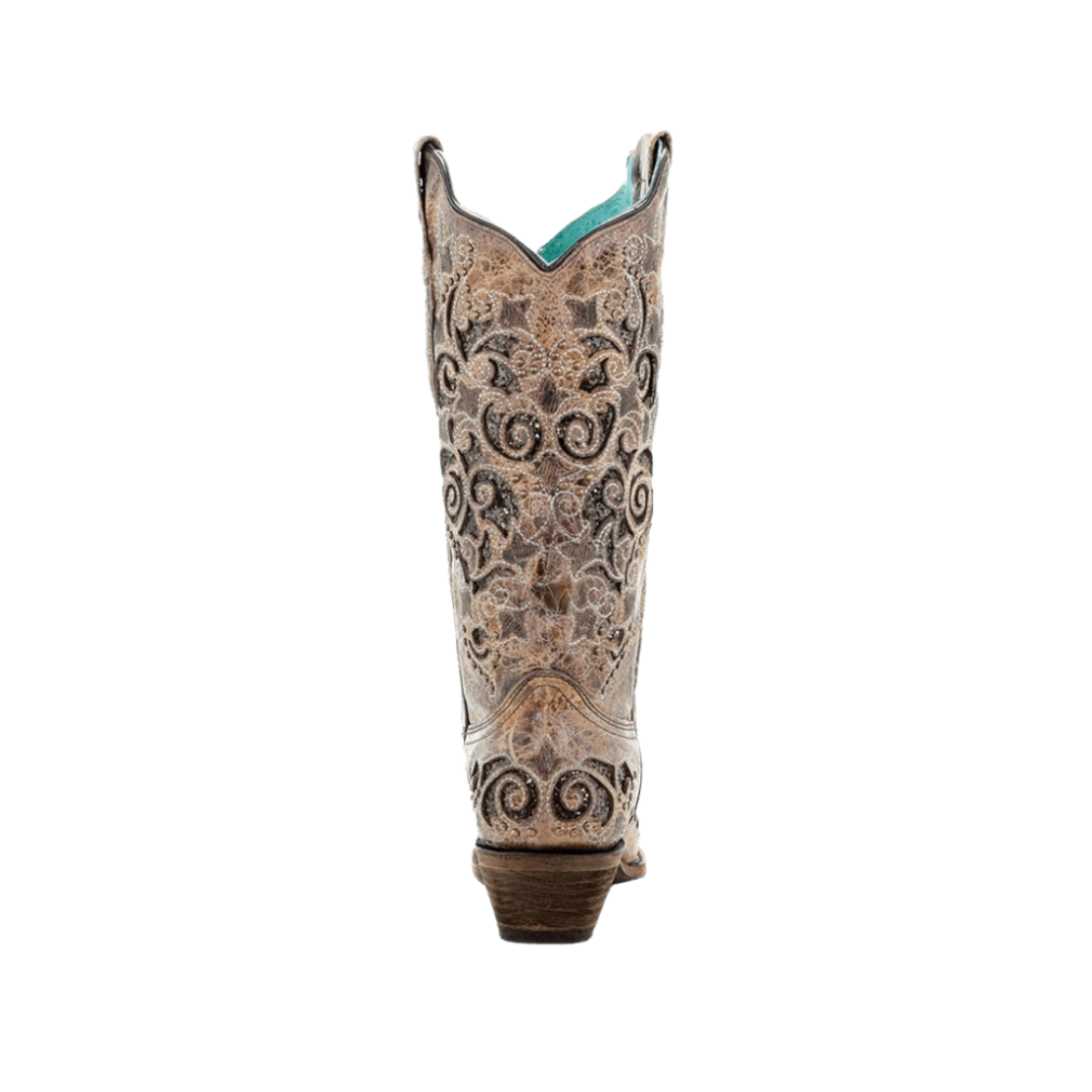 Corral Boots Women's Aracely Glitter Inlay Brown Boot