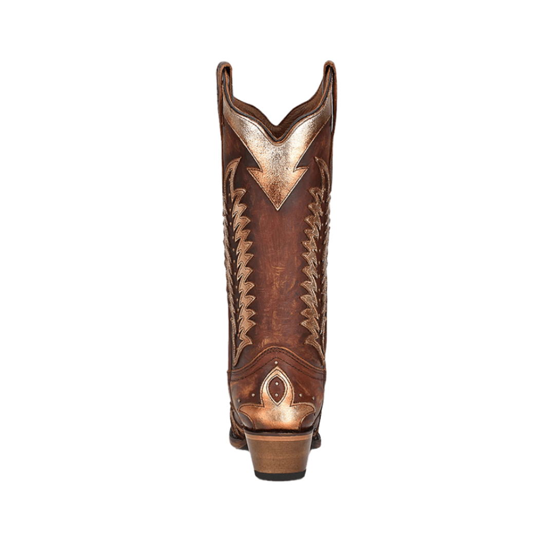 Corral Women's Leather Studded Brown Boots