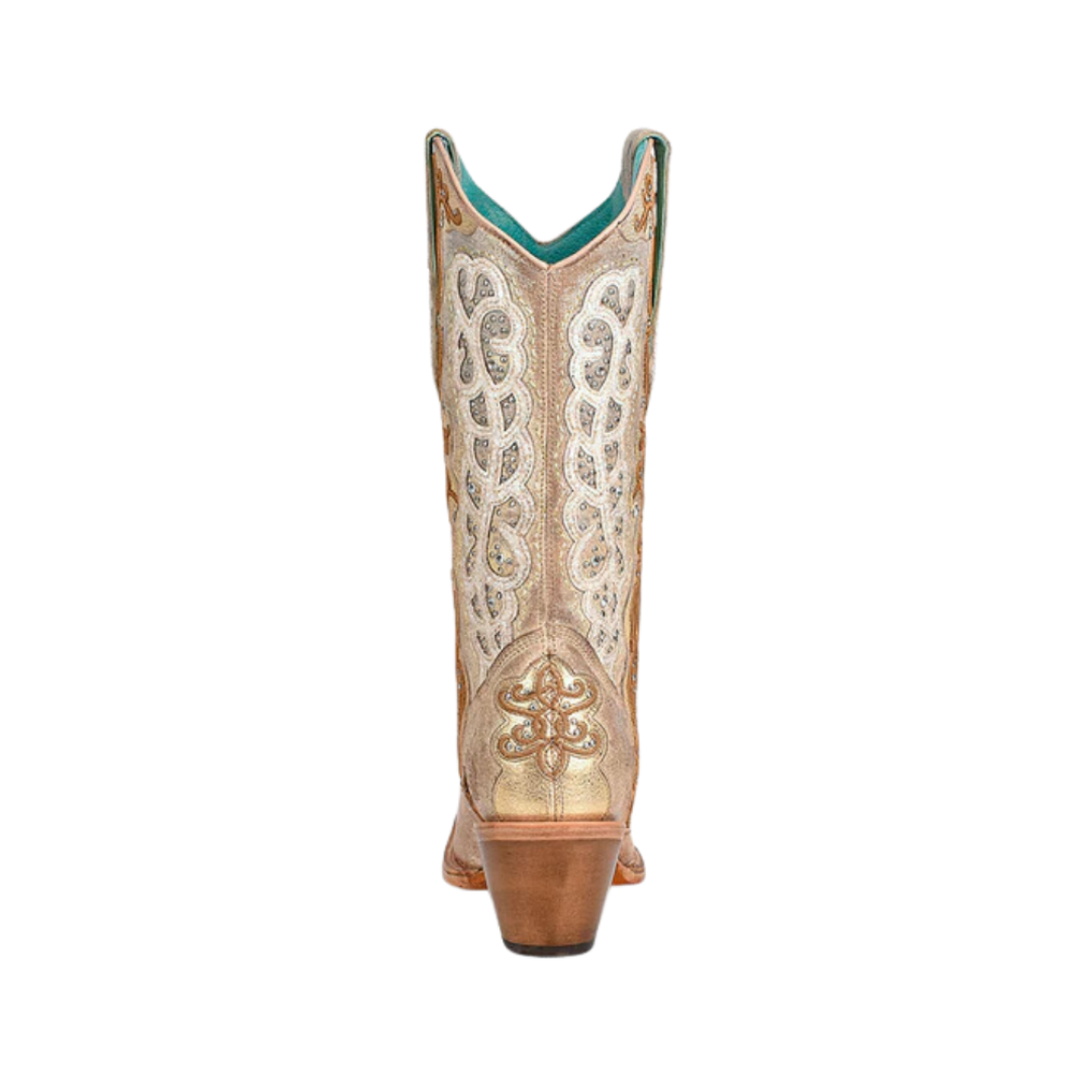 Corral Women's Overlay Embroidered Light Brown Boots