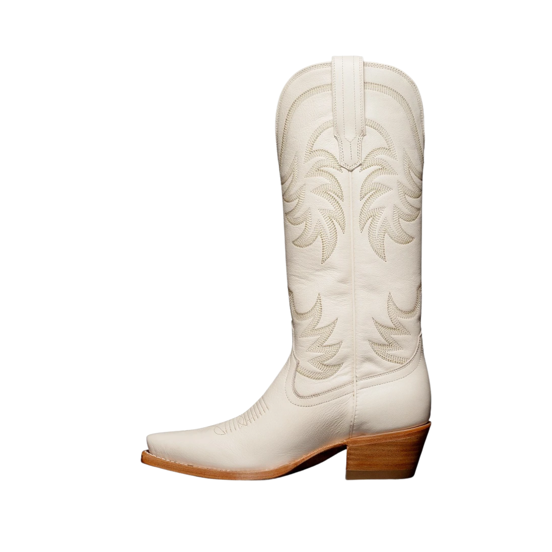Tecovas Women's The Annie Cowhide White Boots
