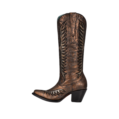 Corral Women's Embroidered Snip Toe Black Boots