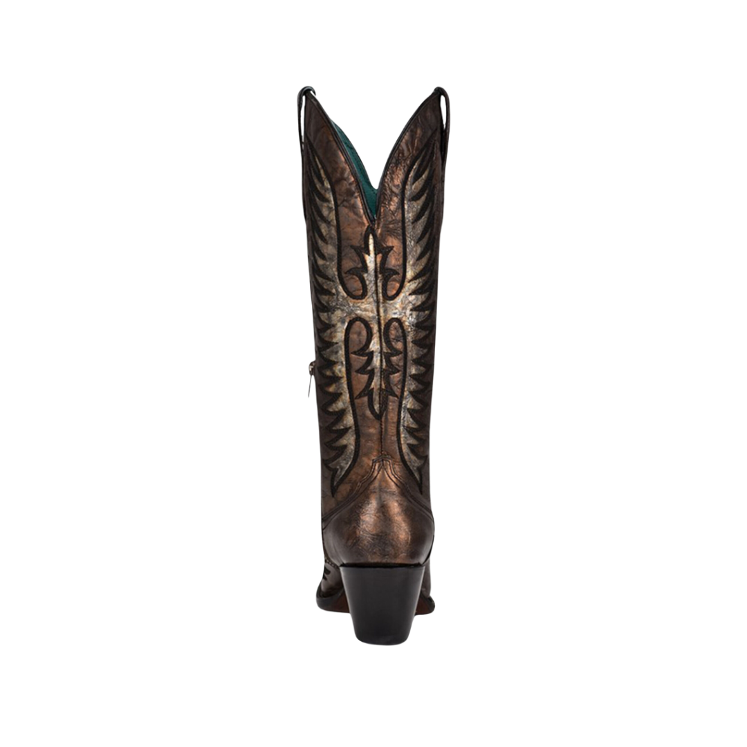 Corral Women's Embroidered Snip Toe Black Boots