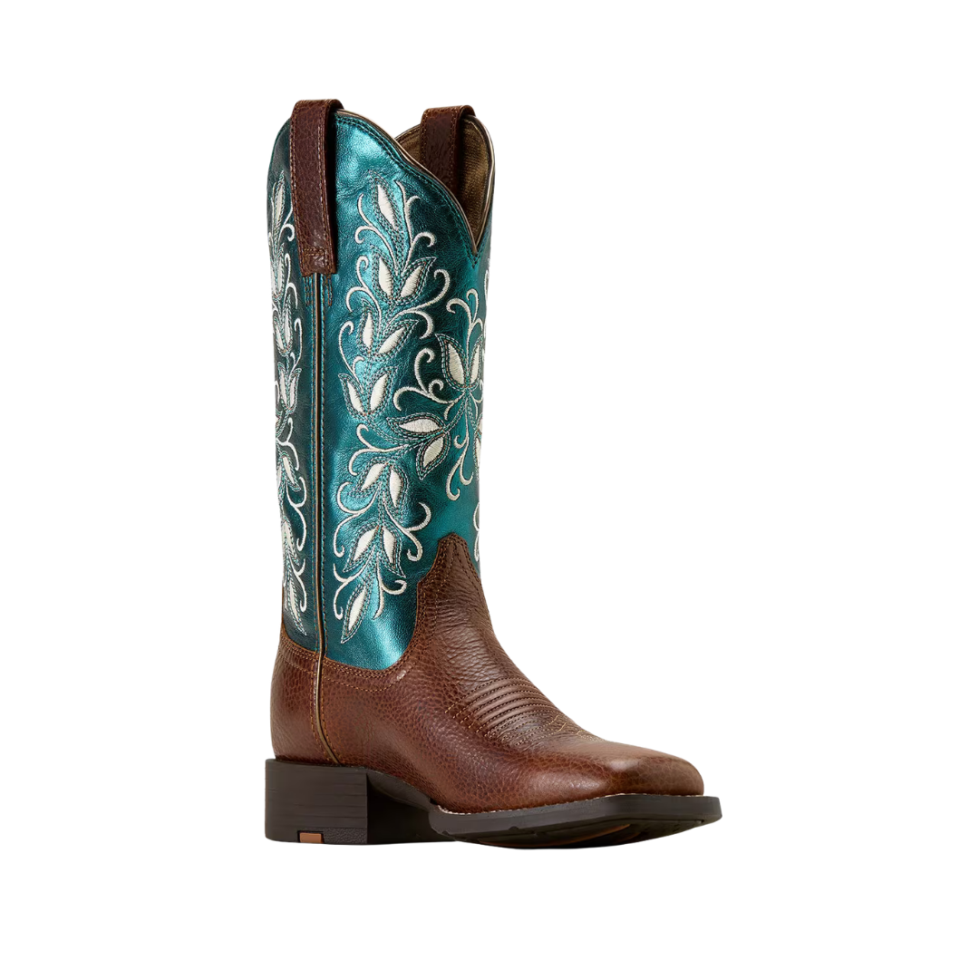 Ariat Women's Round Up Holly Western Beasty Brown Boots