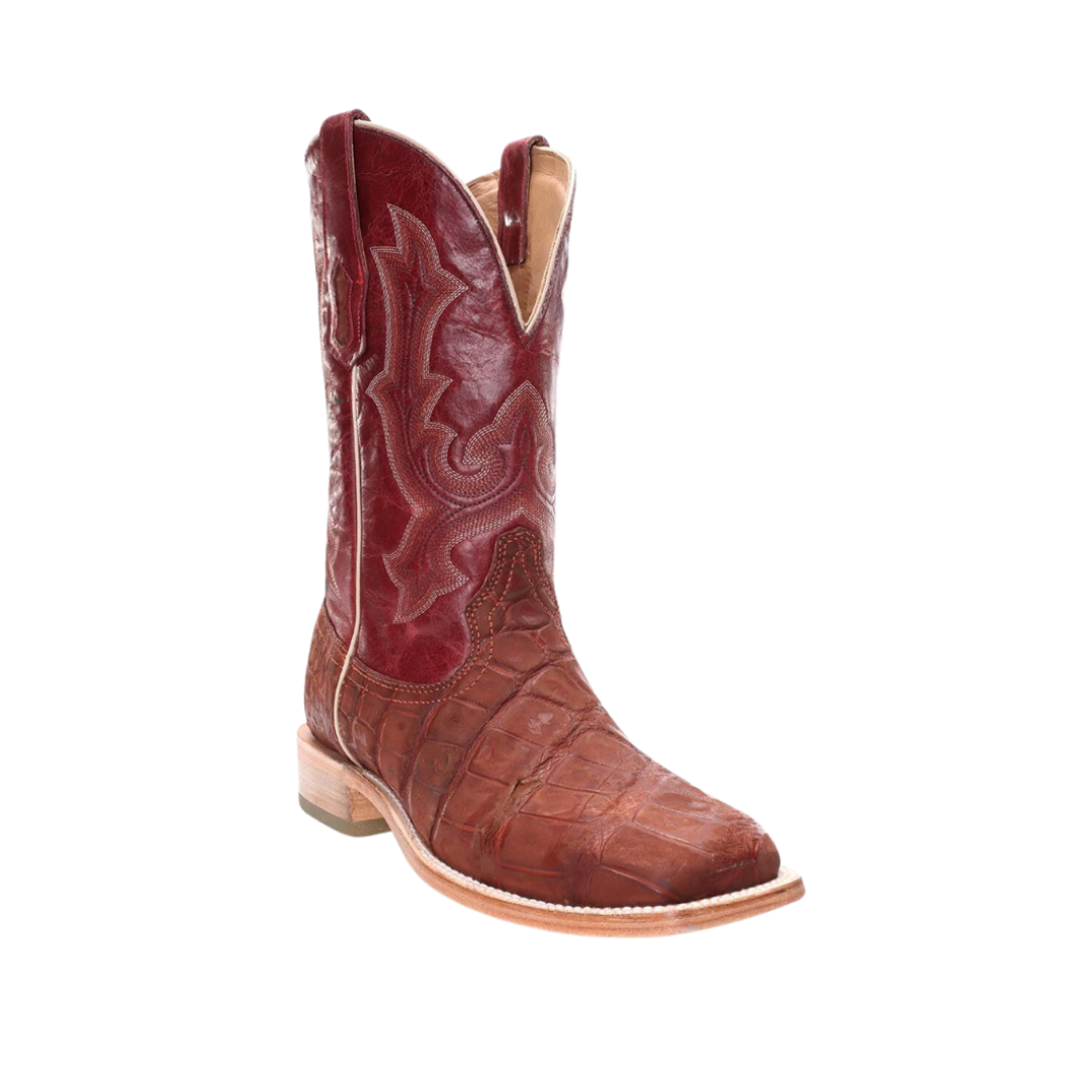 Corral Men's Exotic Alligator Embroidered Western Red Boots