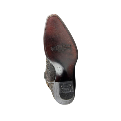 Corral Women's Inlay Sequins Snip Brown Boots