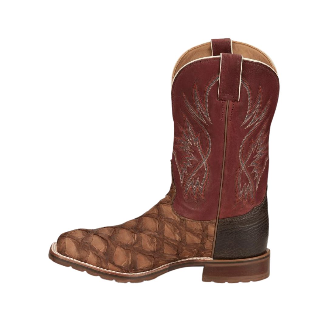 Tony Lama Men's Prescott Piraruco Brown Boots
