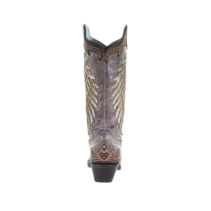 Corral Women's Wing Cross Overlay Brown Boots