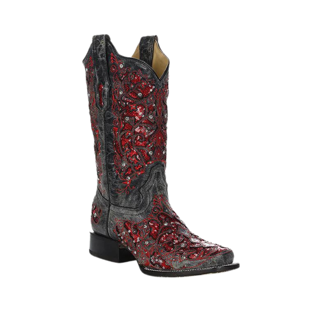 Corral Women's Glitter Inlay Red Boots