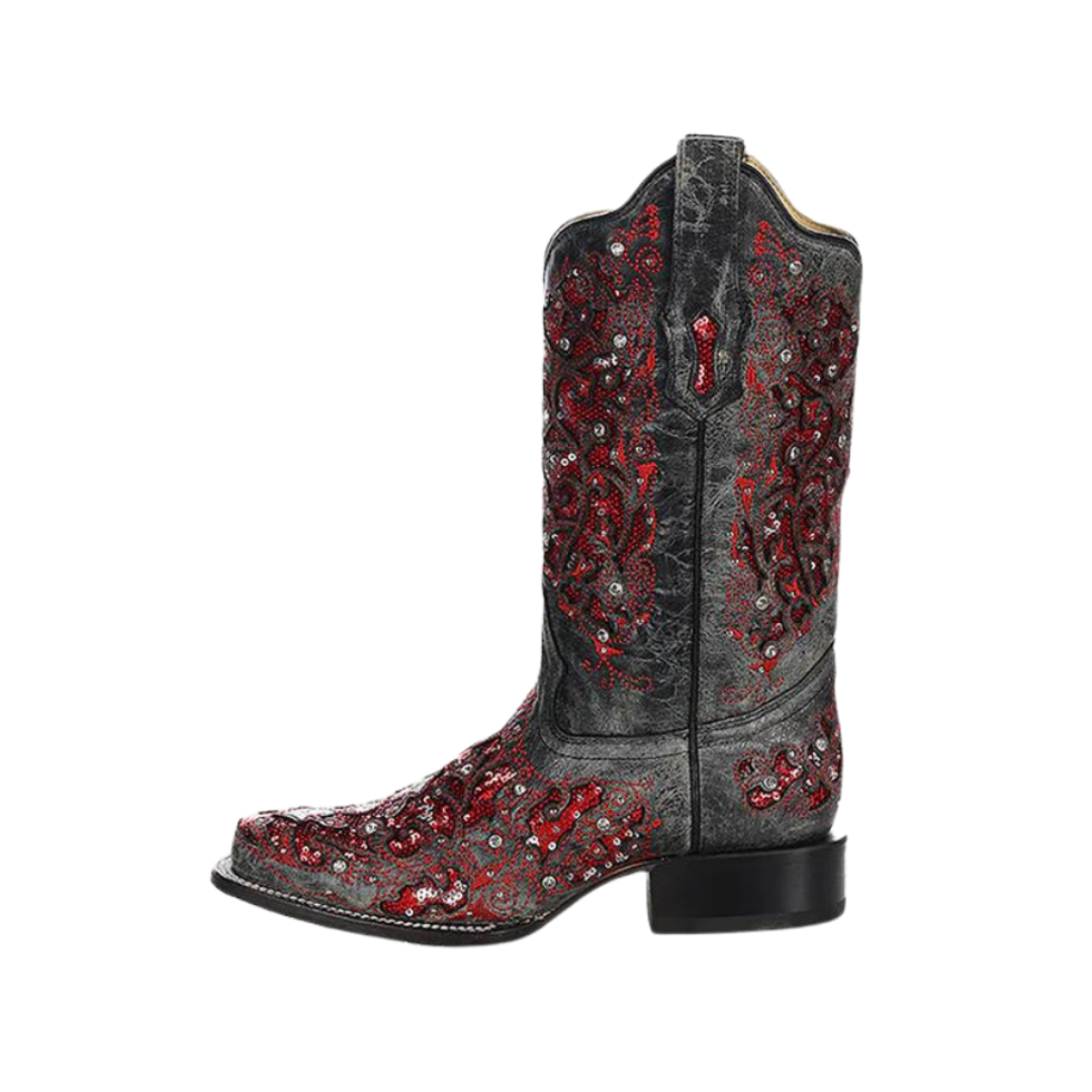 Corral Women's Glitter Inlay Red Boots