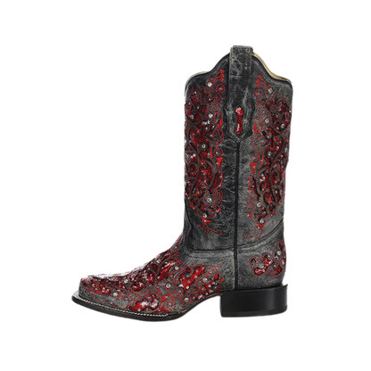 Corral Women's Glitter Inlay Red Boots