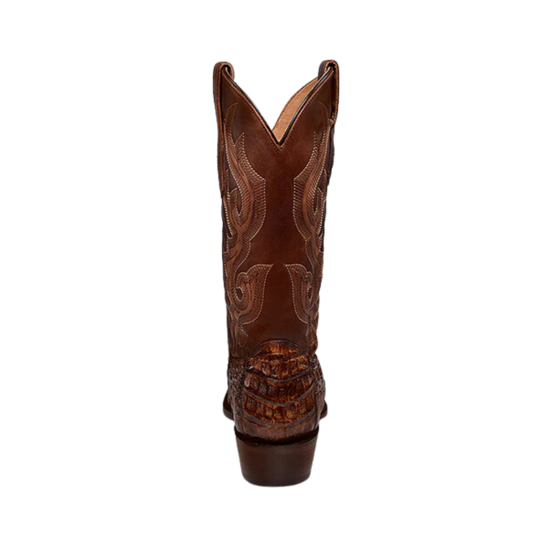 Corral Men's Cowboy Embroidery Caiman Narrow Honey Brown Boots