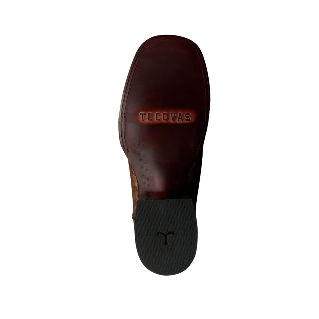 Tecovas Men's William Caiman Toffee Navy Boots