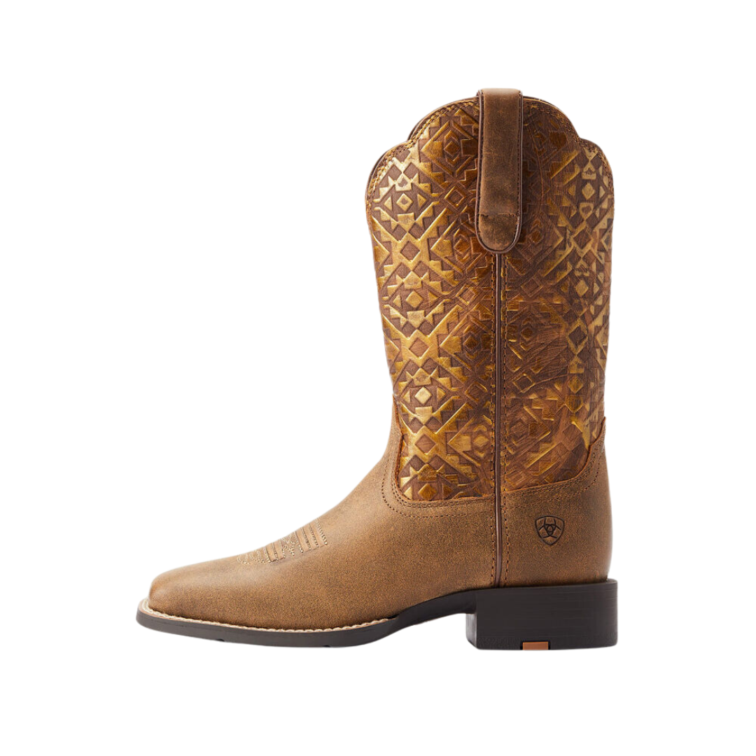 Ariat Women's Round Up Wide Square Bare Brown Boots