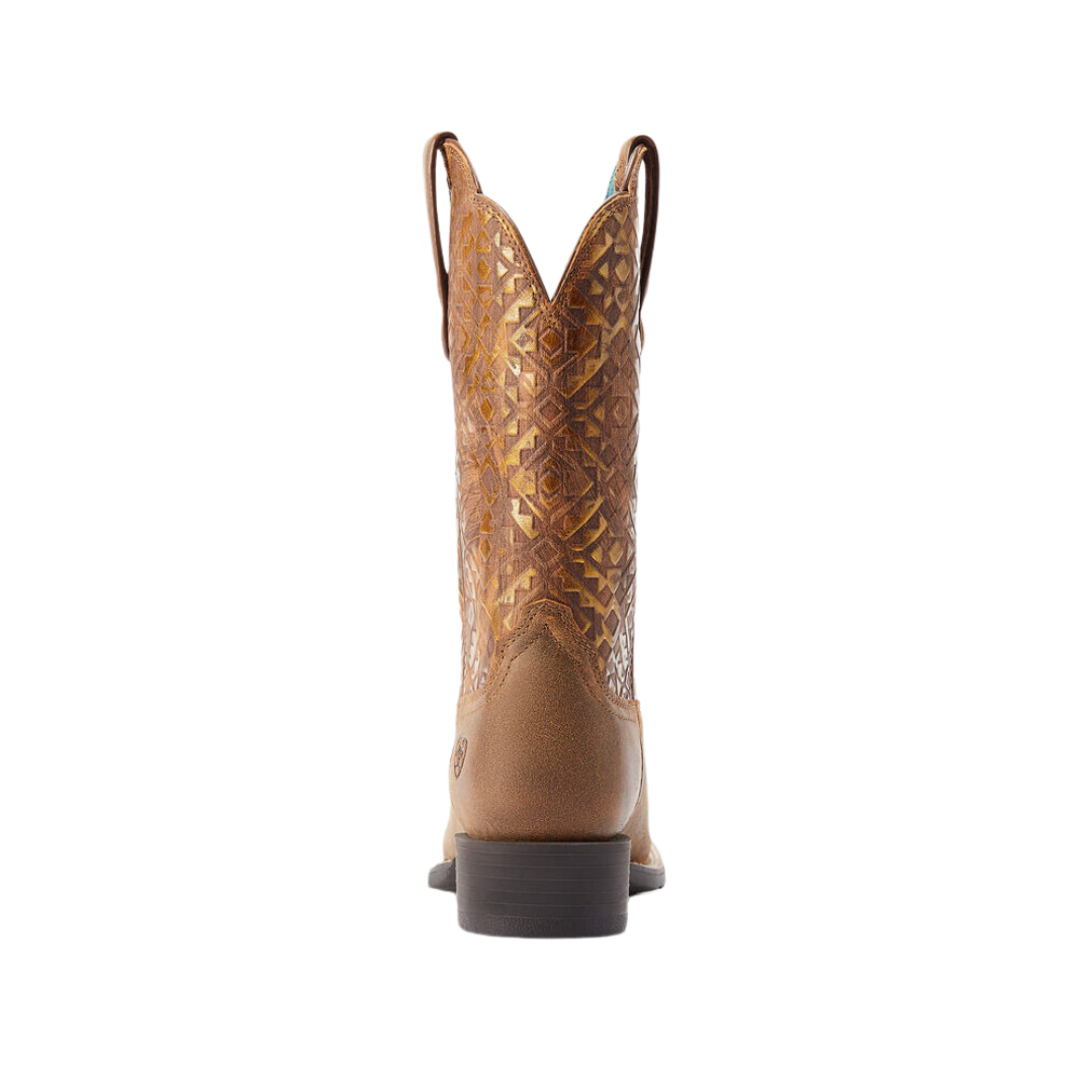 Ariat Women's Round Up Wide Square Bare Brown Boots