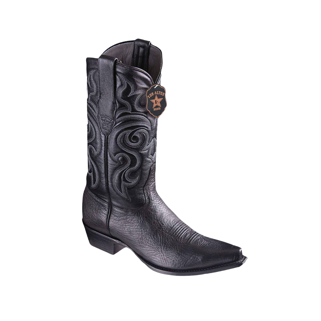 Los Altos Men's Lizard Teju Cowboy Grey Boots