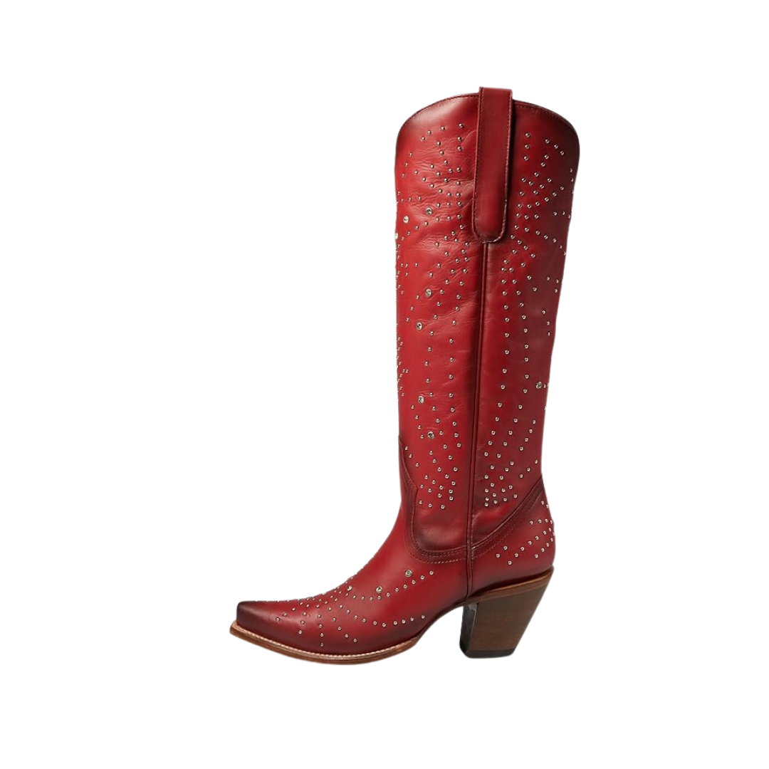 Corral Women's Crystals & Studs Sequence Red Boots