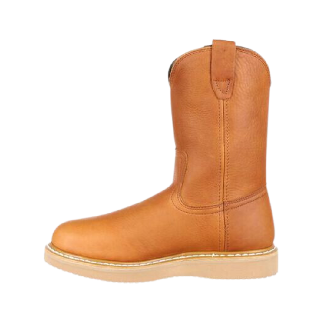 Georgia Boot Men's Wedge Work Wellington Barracuda Gold Boots
