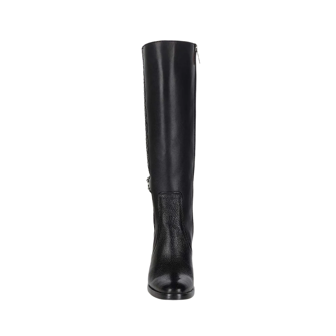 Cuadra Women's Deer Zipper Round Toe Black Boots