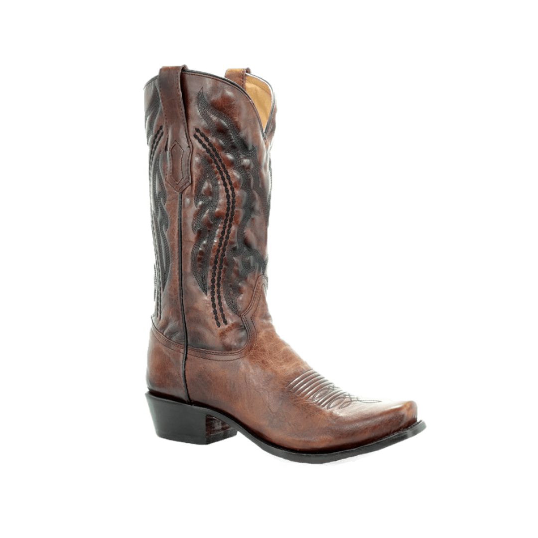 Corral Boots Men's Cowboy Medium Square Toe Leather Honey Boots