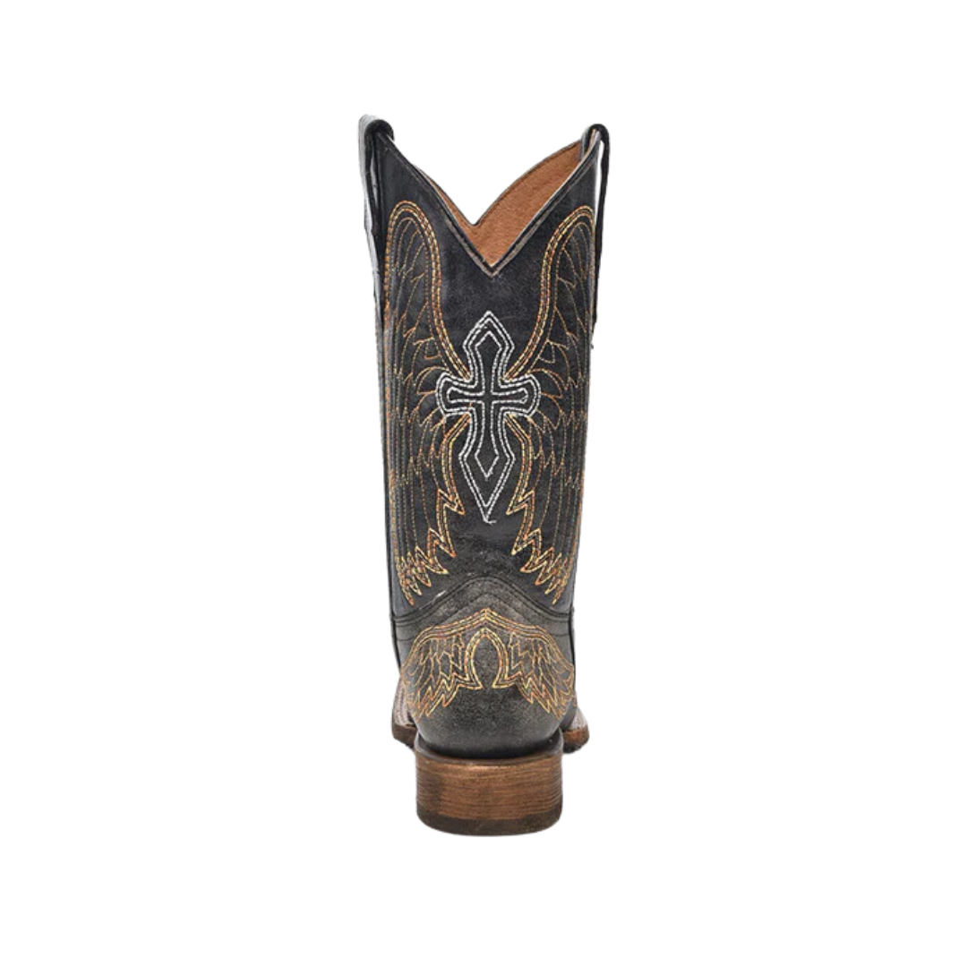 Corral Kid's Teens Cross And Wings Gray Boots