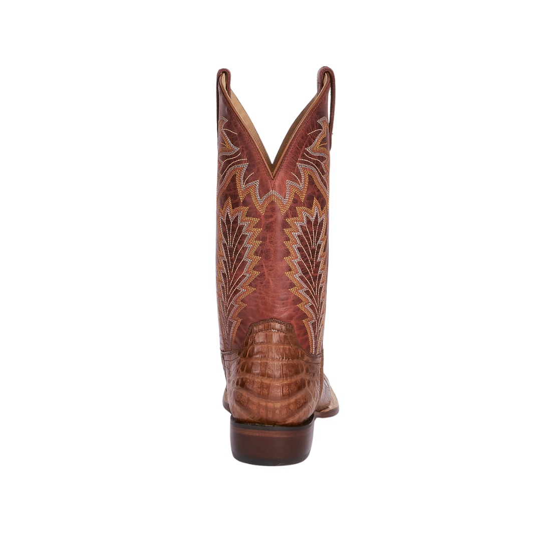 Lucchese Unisex Charles Horseman Caiman Belly Brown Boots