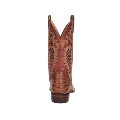 Lucchese Unisex Charles Horseman Caiman Belly Brown Boots