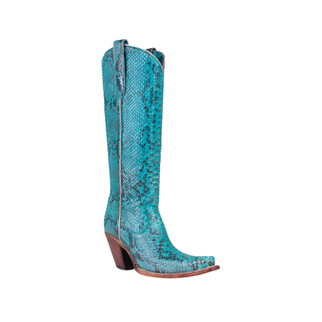 Turquoise Python Pumps Corral Women's Python Tall Top Turquoise Boots - Wild, Flirty ...