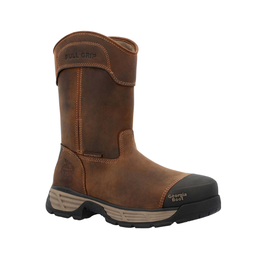 Rocky Men's Durablend Edge Alloy Toe Work Brown Boot