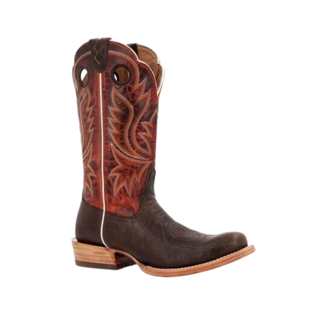Rocky Boot Men's Durango Prca Collection Bullhide Western Nicotine And Burnt Sienna Boots