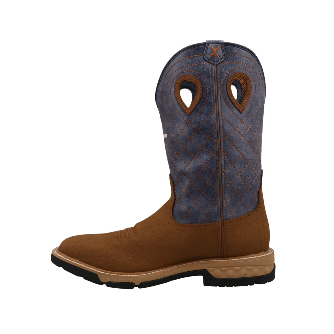 Twisted X Men's 12" Work Cowboy Boots Brown Men's