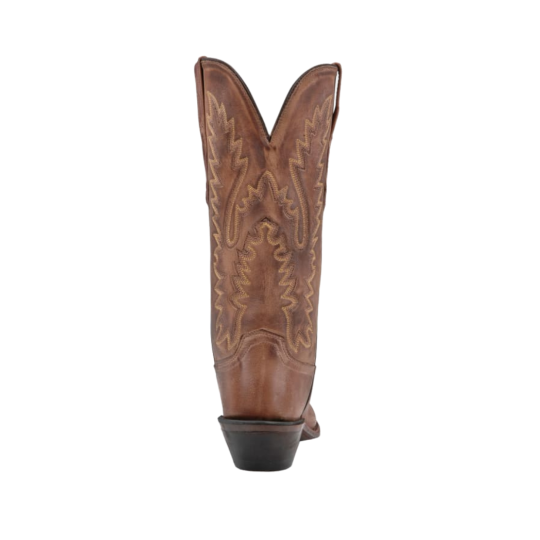 Old West Women's Fashion Snip Toe Tan Boots