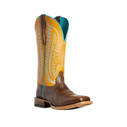 Ariat Women's Belmont Mustard Cowboy Brown Boots