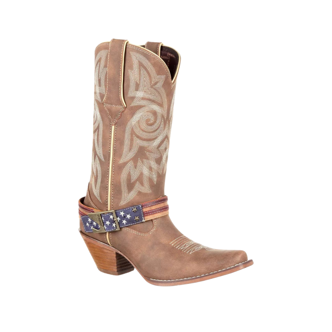 Durango Women's Crush Flag Light Brown Boots