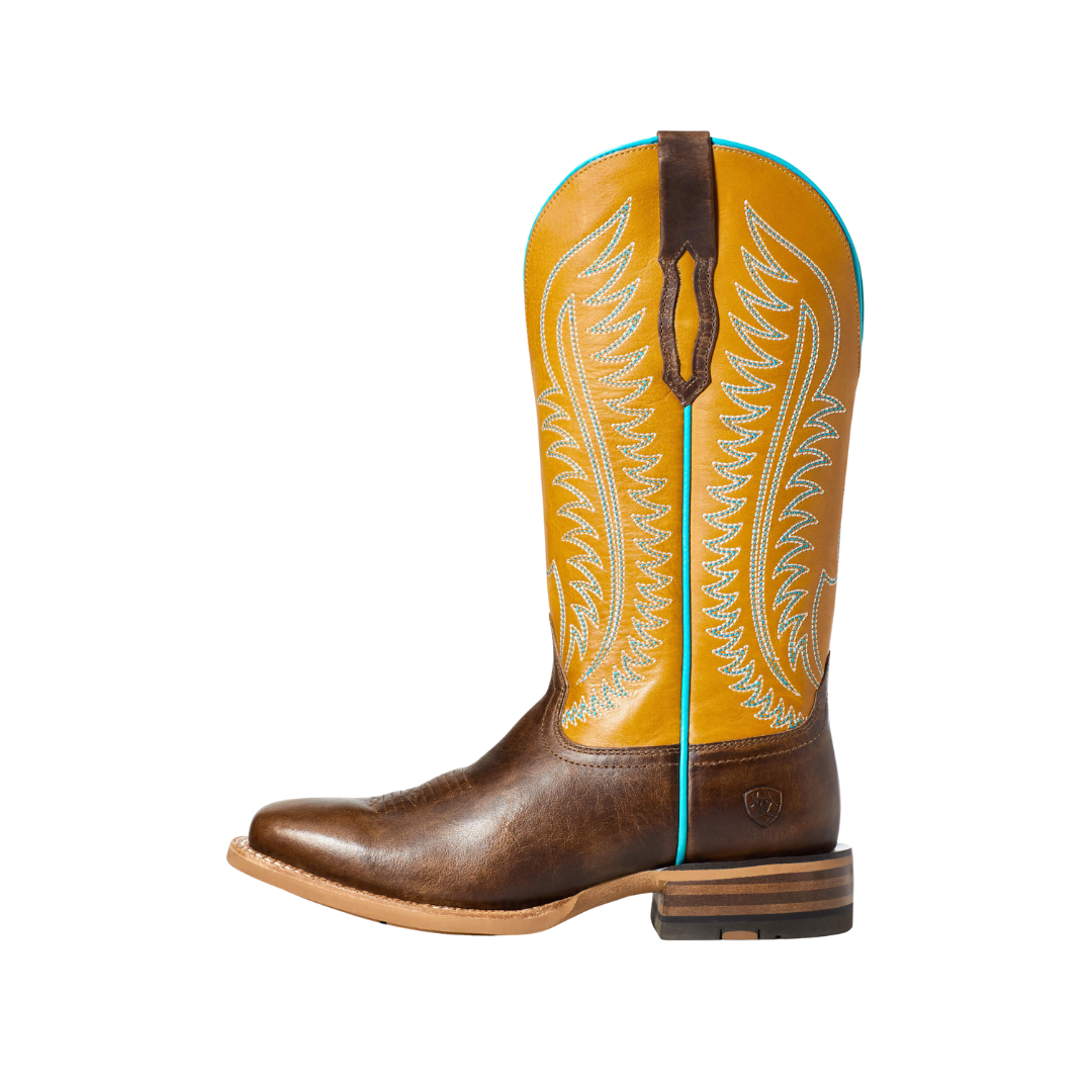 Ariat Women's Belmont Mustard Cowboy Brown Boots