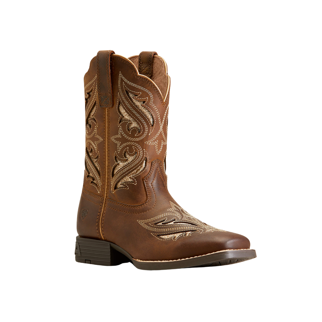 Ariat Youth Girl's Round Up Bliss Sassy Brown Boots