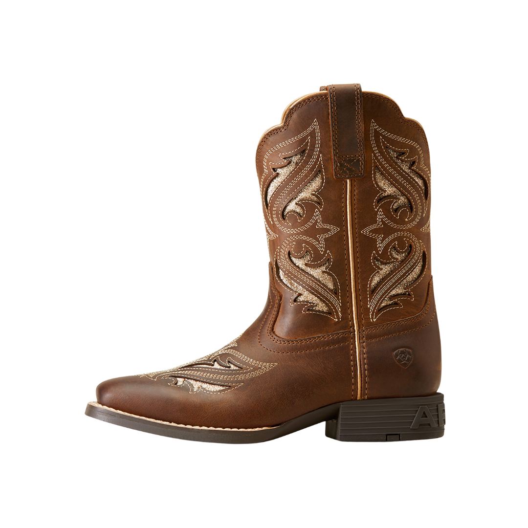 Ariat Youth Girl's Round Up Bliss Sassy Brown Boots