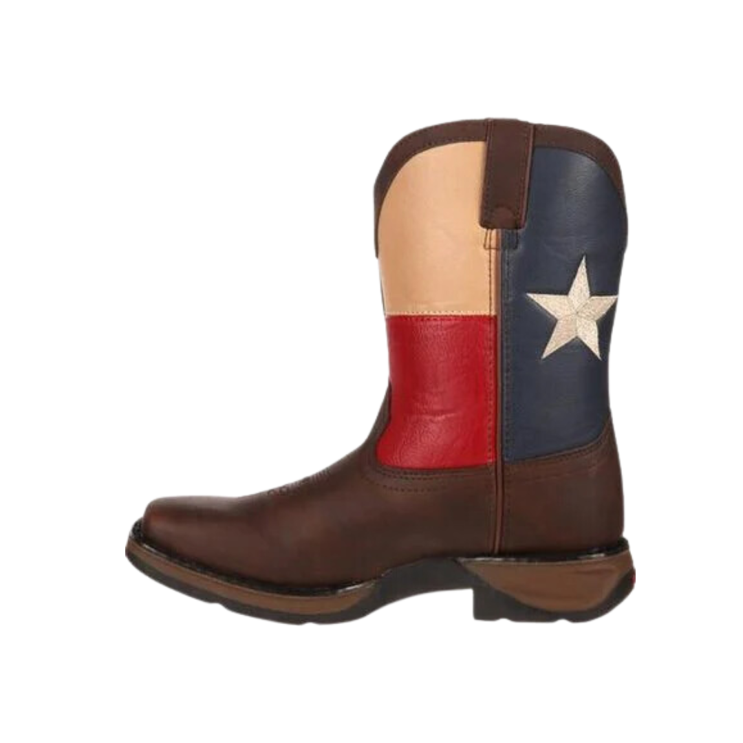 Rocky Lil Durango Kids Texas Flag Boot Western Style with Quality Craftsmanship
