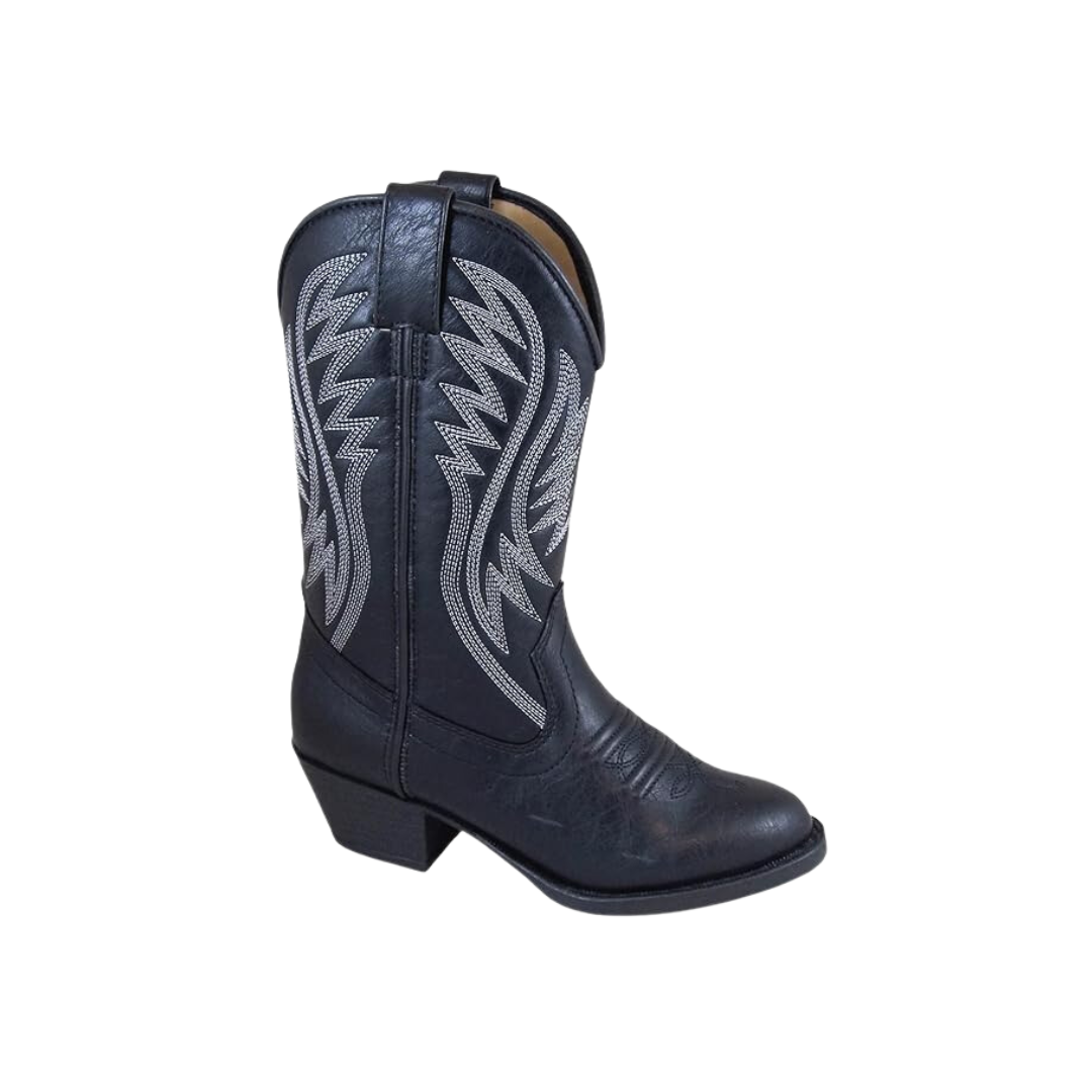Smoky Mountain Youth Girl's Mesquite Round Toe Black Boots