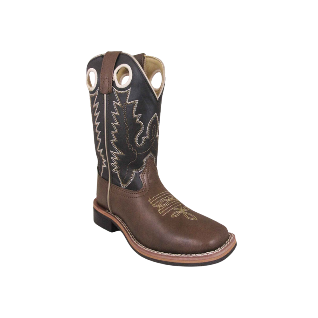 Smoky Mountain Youth Boy's Blaze Western Square Brown Boots