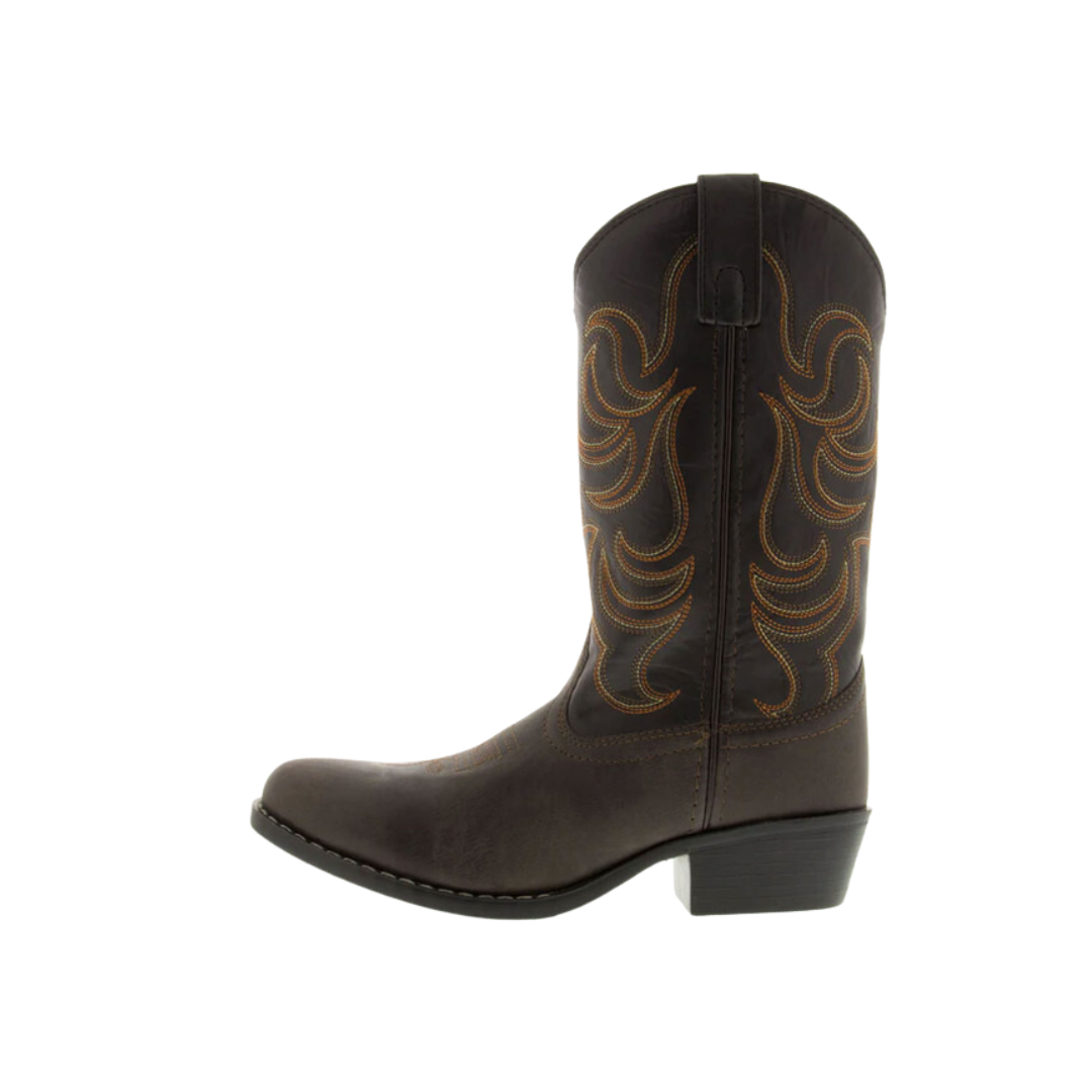 Smoky Mountain Youth Boy's Monterey Round Brown Boots