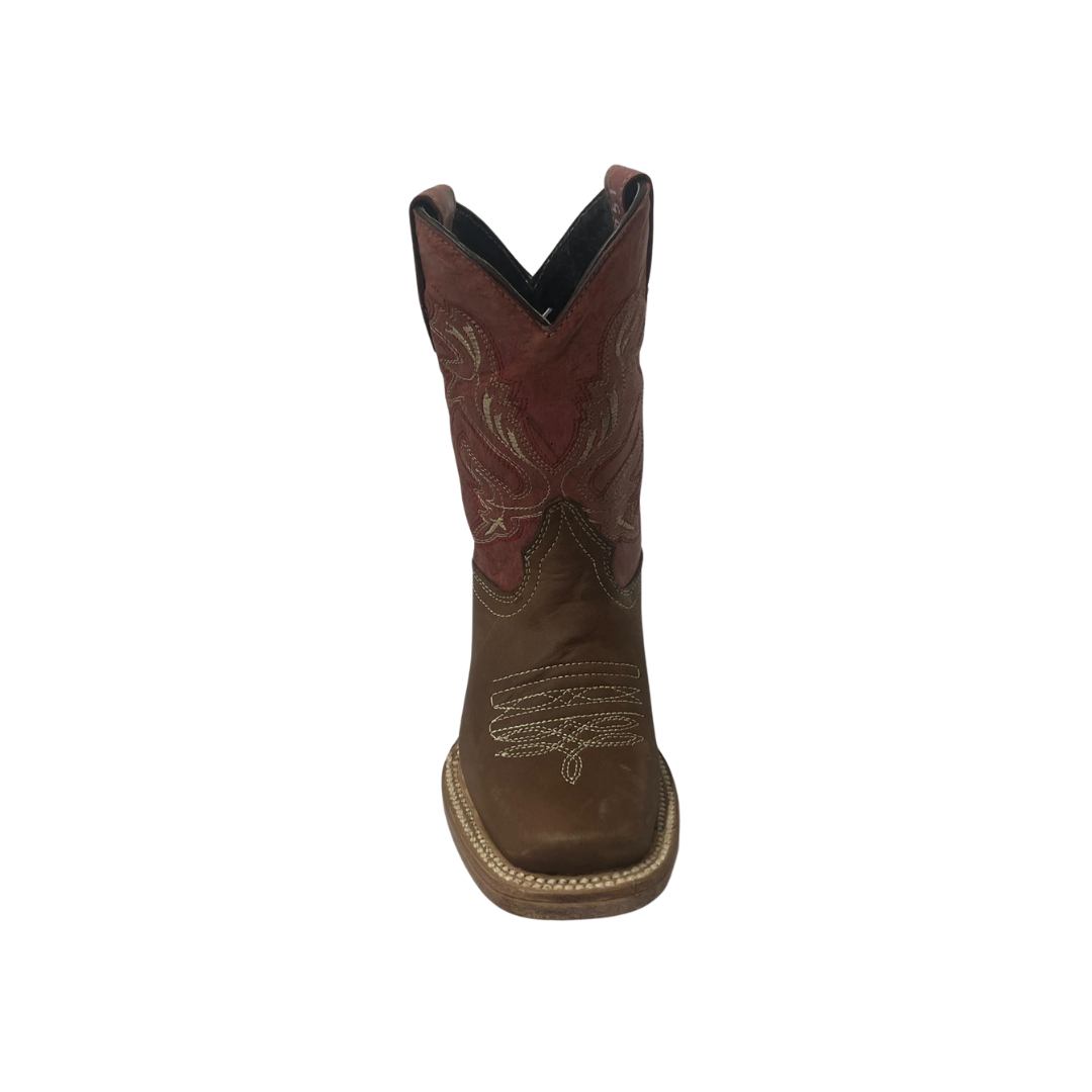 Pecos Bill Toddler Boy's Rodeo Wine Top Boots