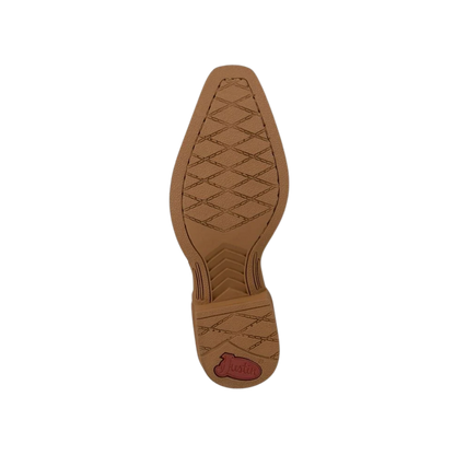 Justin Youth Girl's Bronci Snip Toe Ivory Boots