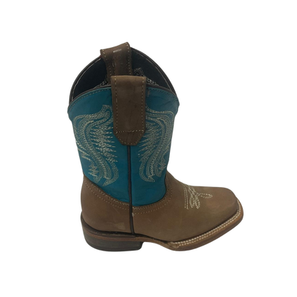 Pecos Bill Toddler Boy's Rodeo Turquoise Boots