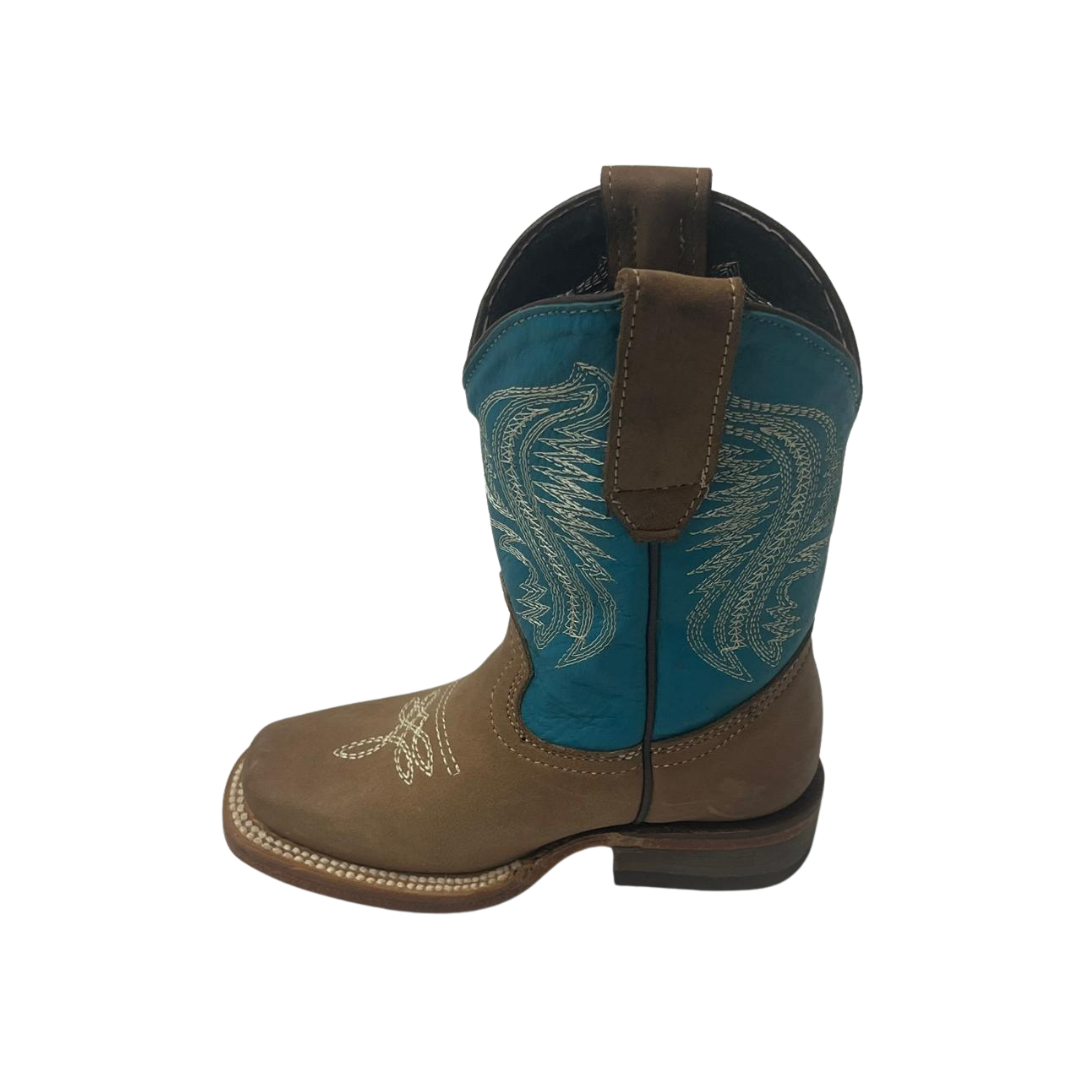 Pecos Bill Toddler Boy's Rodeo Turquoise Boots