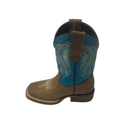 Pecos Bill Toddler Boy's Rodeo Turquoise Boots
