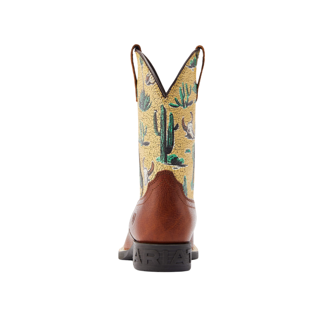 Ariat Youth Boy's Round Up Wide Brown Boots